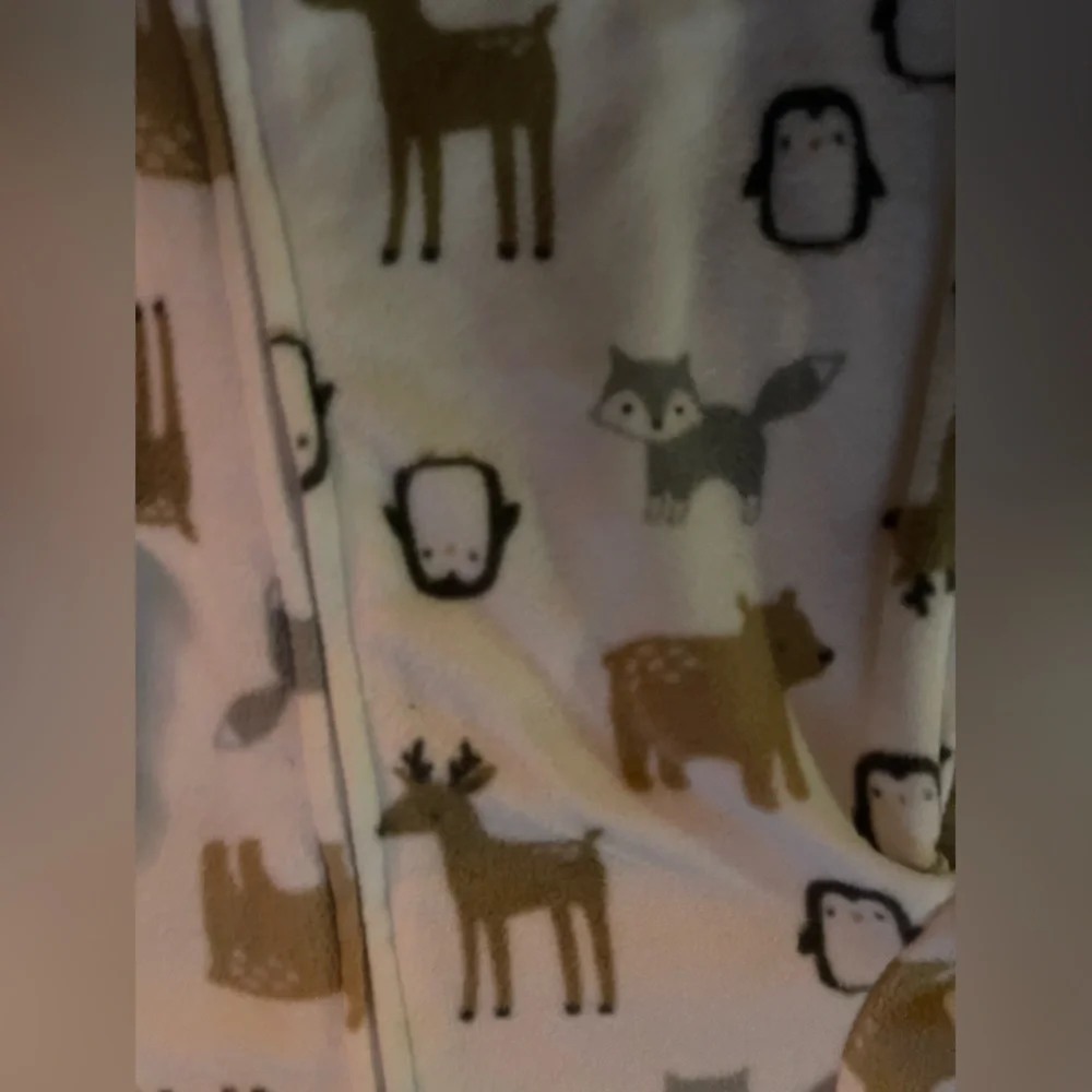 Carters: Simple Joys | Fleece Nordic Animals Zippered Pjs | 3-6mo
